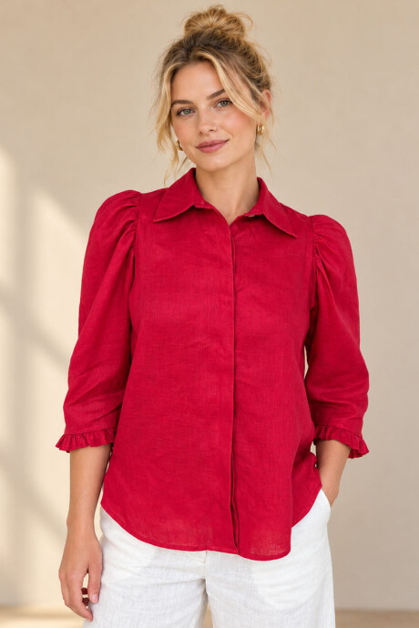 Camisa palma Magenta