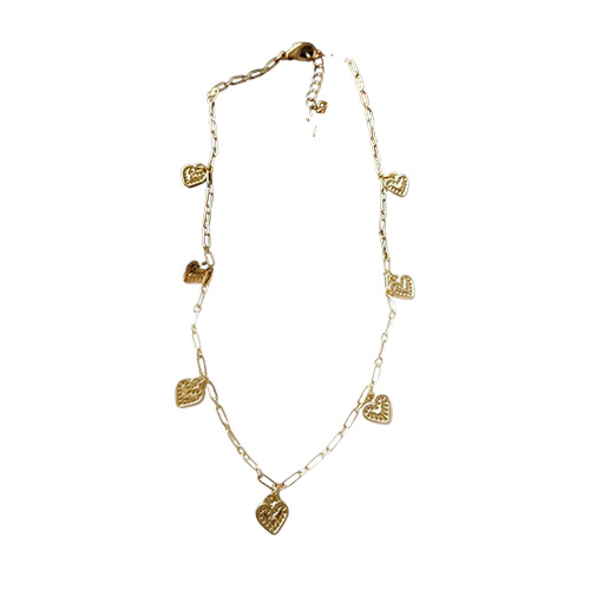Collar Lonely Hearts 40CM + 5 cm de Alargue Bañado en Oro 24K 