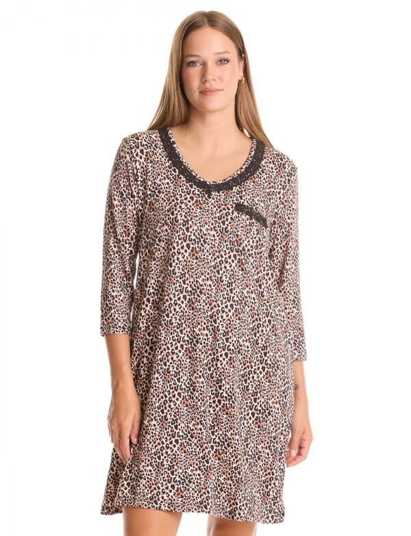 Camison Detalle Crochet TOSTADO/MULTI