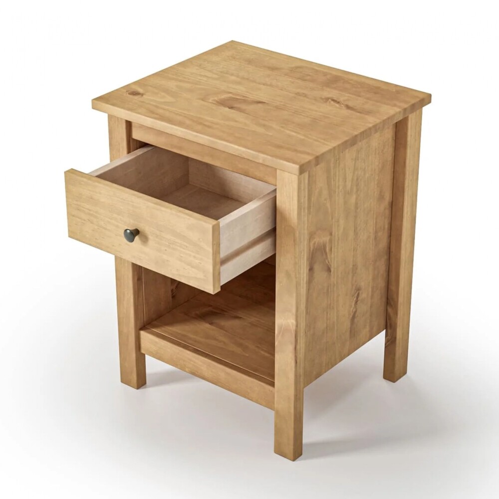 Mesa de Luz 1 Cajón 1 Nicho - Mari Marrón