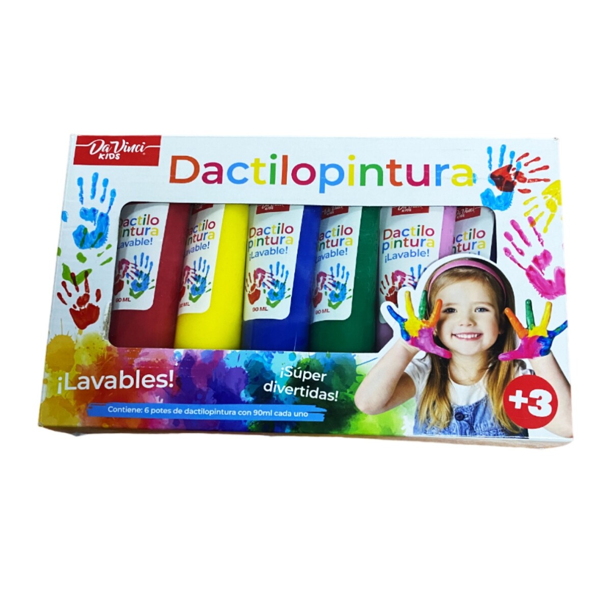 Set Dactilopintura Da Vinci Kids 6 Pomos 