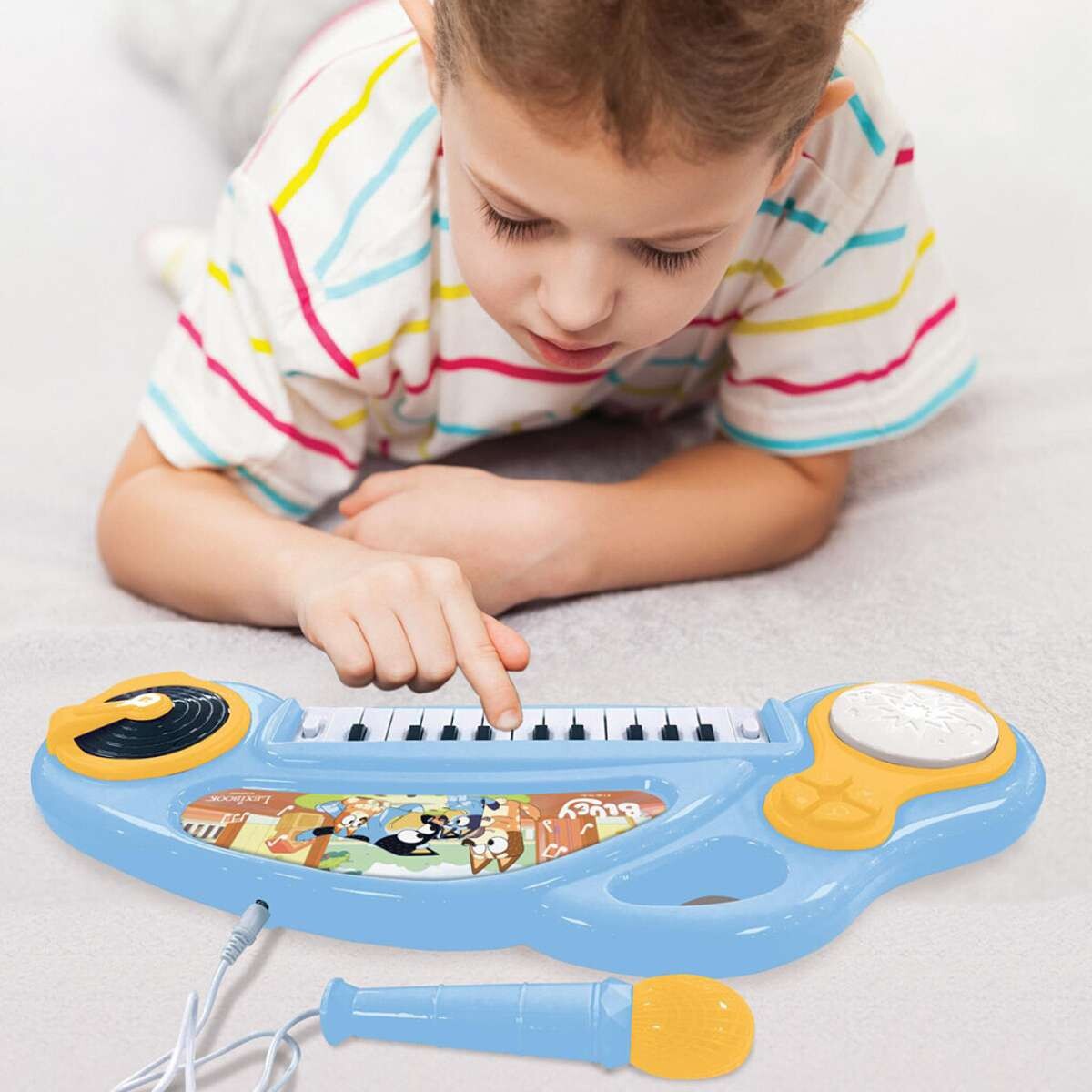 Piano Electrónico Bluey Con Luz Y Micrófono Lexibook - Bluey - Bluey 