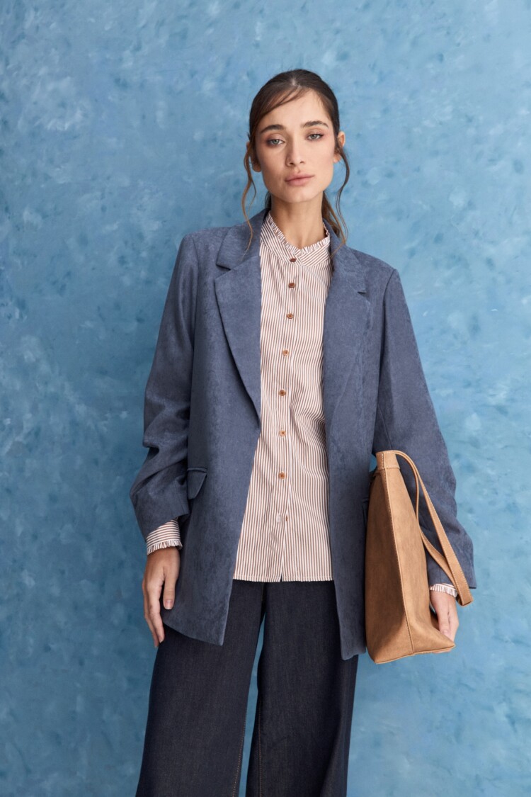 BLAZER APEROL Azul Grisaceo