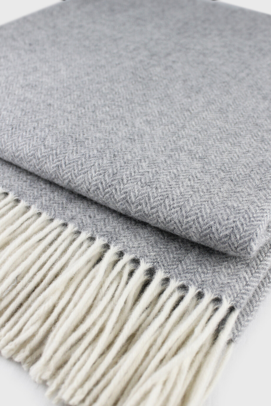 Manta 100% Lana Gris