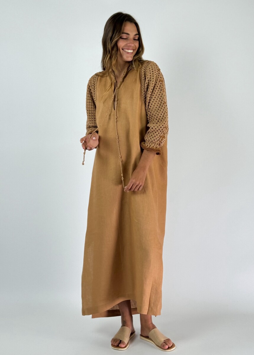 VESTIDO SERENA - CAMEL 