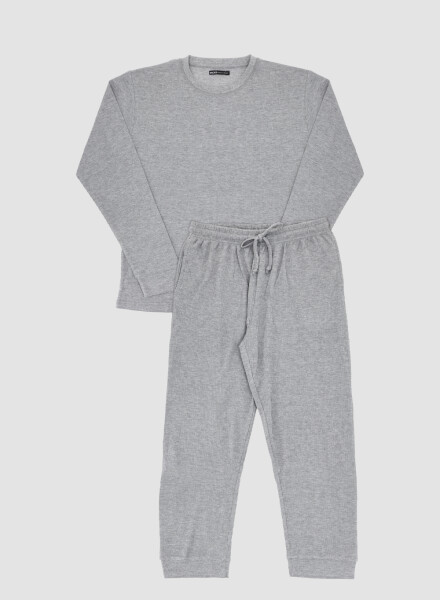 Pijama waffle grey Gris