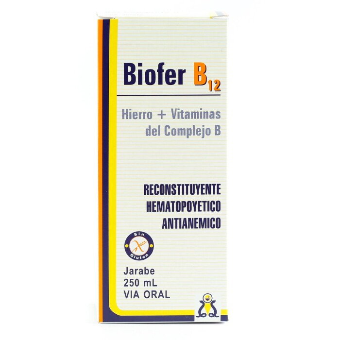 BIOFER B12 JARABE FRASCO X 250 ML. única