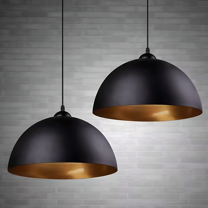 Lampara Techo Colgante Vintage Led Para Living Comedor Provo Negro