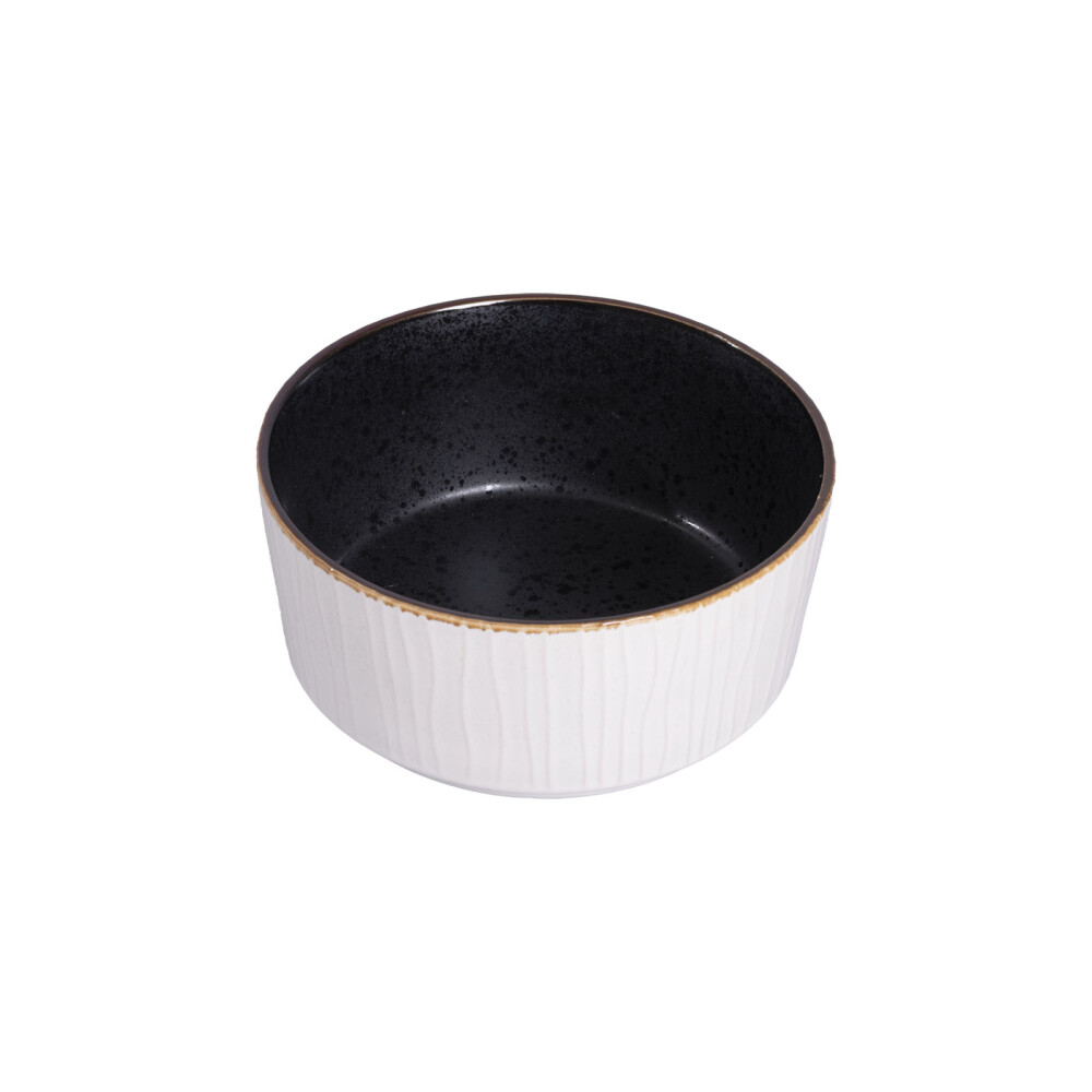BOWL 15CM CERAMICA BLANCO CRINKLE