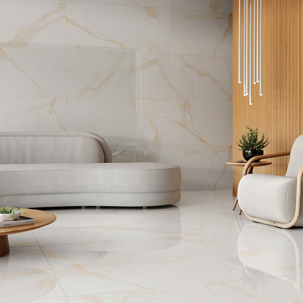 PORCELANATO CALACATTA OURO POLIDO "A" 60X120 CM Porcelanato Calacatta Ouro Polido "a" 60x120 Cm