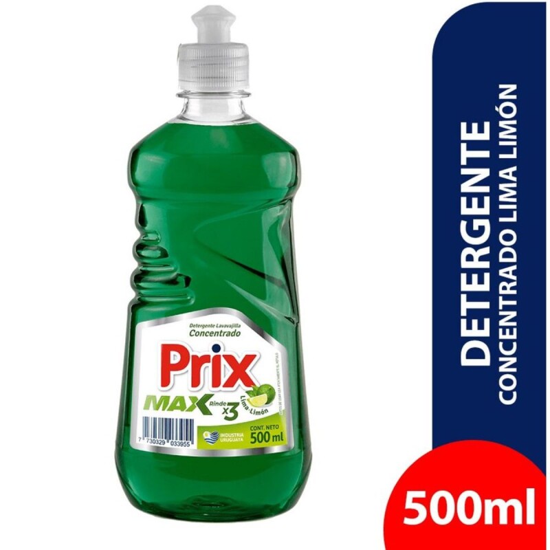 Detergente Prix Max Lima Limón 500 ML Detergente Prix Max Lima Limón 500 ML