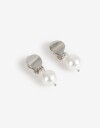 Aros Clips Perlas Aros Clip Perlas - Plateado Rodio