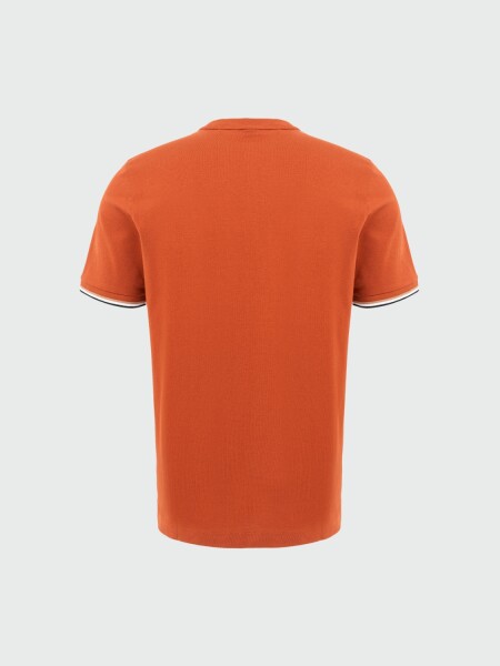 BOSS - Remera de algodón con rayas características en los puños, THOMPSON Azul