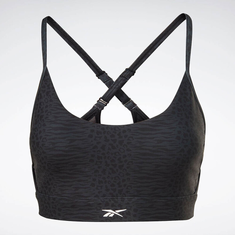 Lux Strappy Bra Aop Ms - Mujer Black