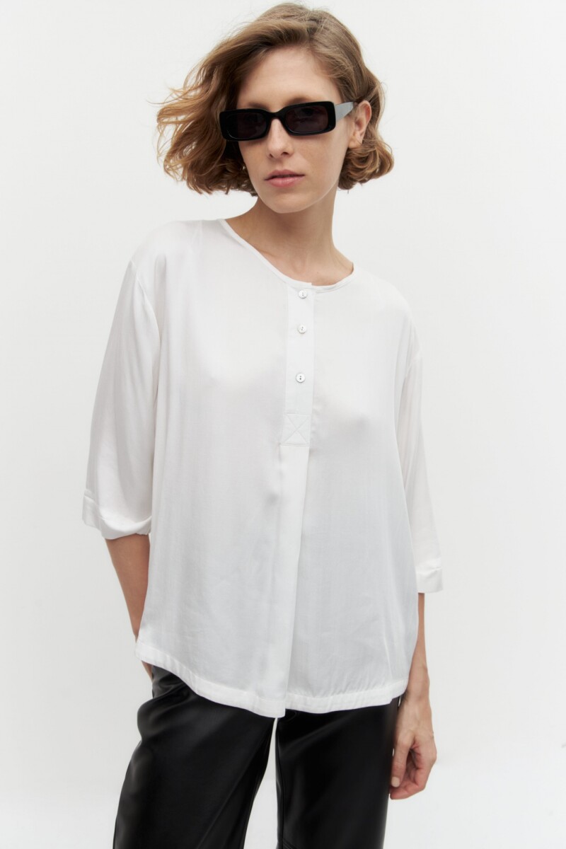 Blusa de lyocell crudo