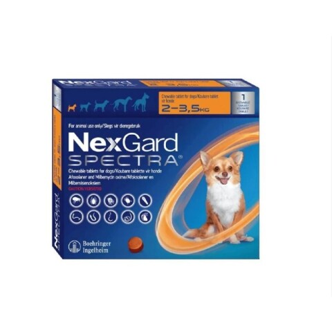 Nexgard Spectra Para Perros 2 a 3.5Kg - 1unidad Nexgard Spectra Para Perros 2 a 3.5Kg - 1unidad