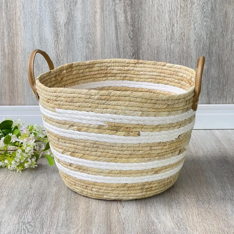 Canasto Cesto Yute Natural Yara Alto 24cm x Ø 33cm Canasto Cesto Yute Natural Yara Alto 24cm x Ø 33cm