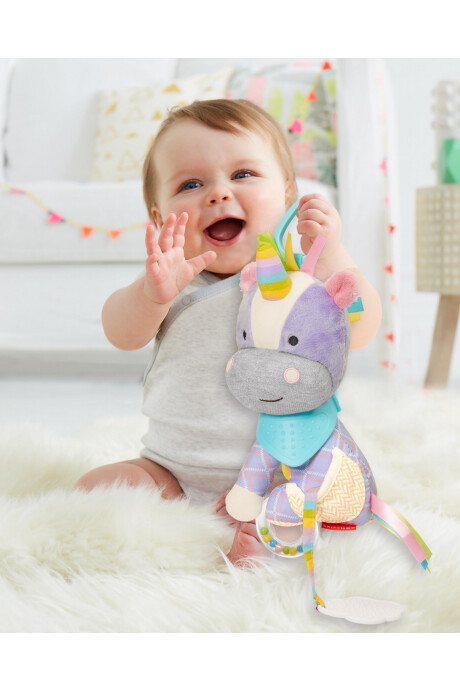 Peluche colgante multisensorial, diseño unicornio Peluche colgante multisensorial, diseño unicornio