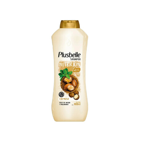 SHAMPOO FRASCO PLUSBELLE 1LT NUTRICION CREMOSA SHAMPOO FRASCO PLUSBELLE 1LT NUTRICION CREMOSA
