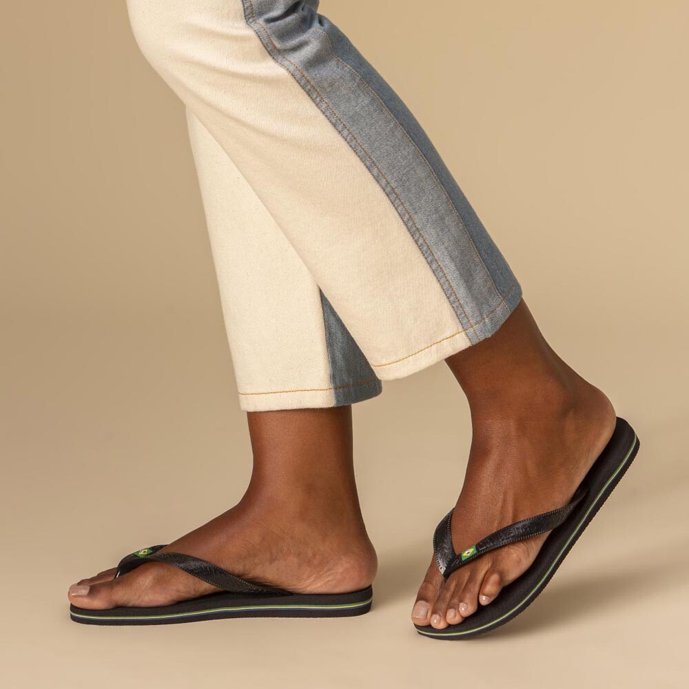 Sandalias Havaianas Brasil Unisex Negro