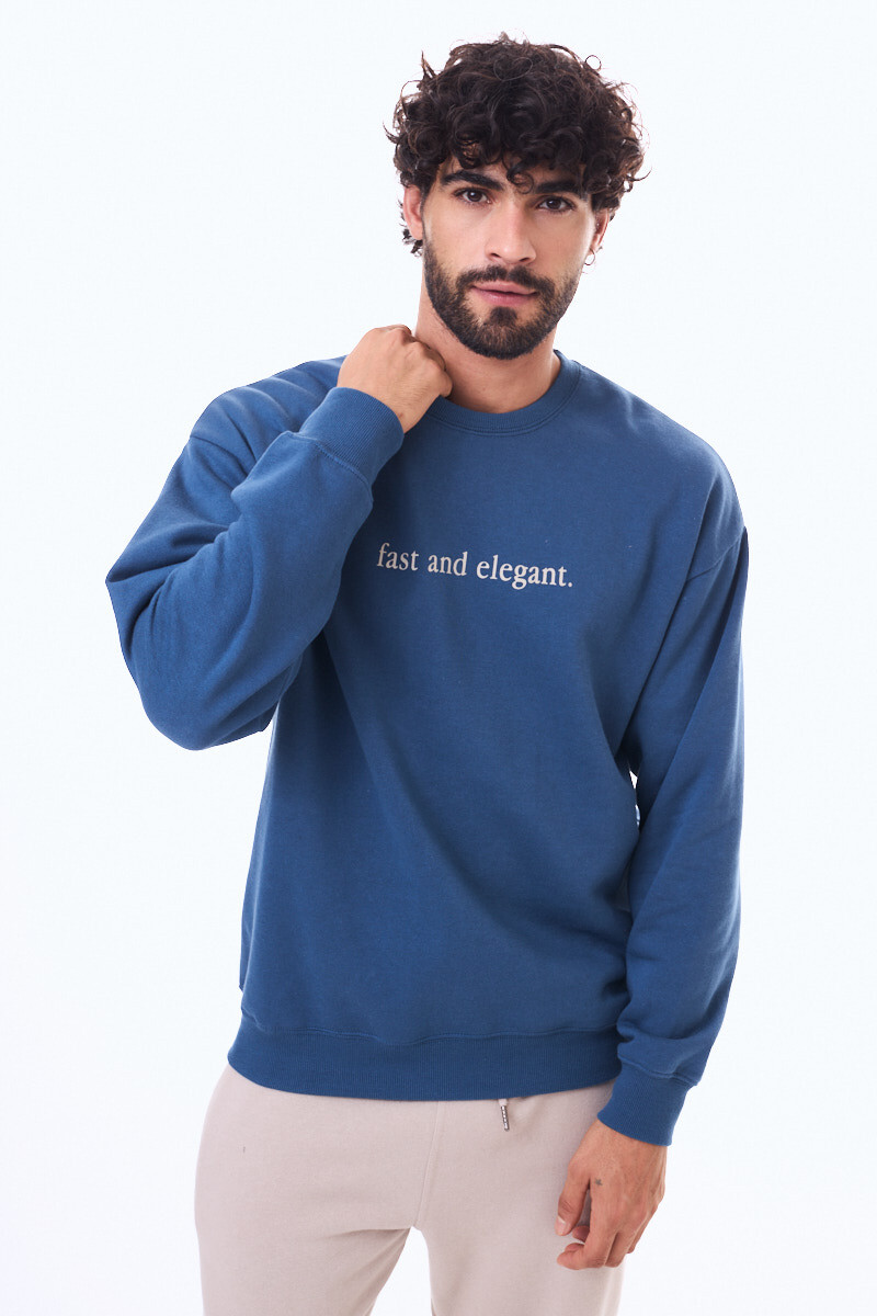 Buzo de felpa Maringa Azul