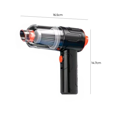 Aspiradora Auto Sopladora Portátil Recargable Usb Potente Negro