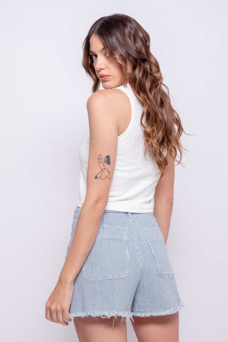 SHORT MOORE Azul