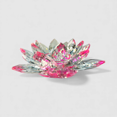 Centro De Mesa Flor De Loto Rosa