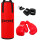 Kit Boxeo Bolsa Completa + Guantes + Bucal + Vendas Bolsa Roja Adultos