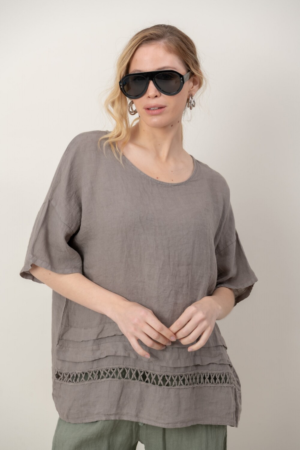 BLUSA ZEMYNA Visón
