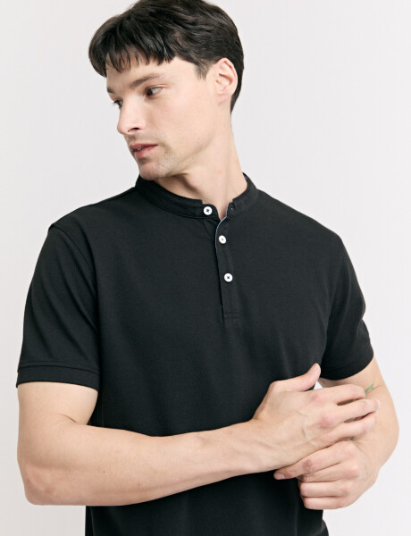 520750 REMERA HARRINGTON LABEL Negro