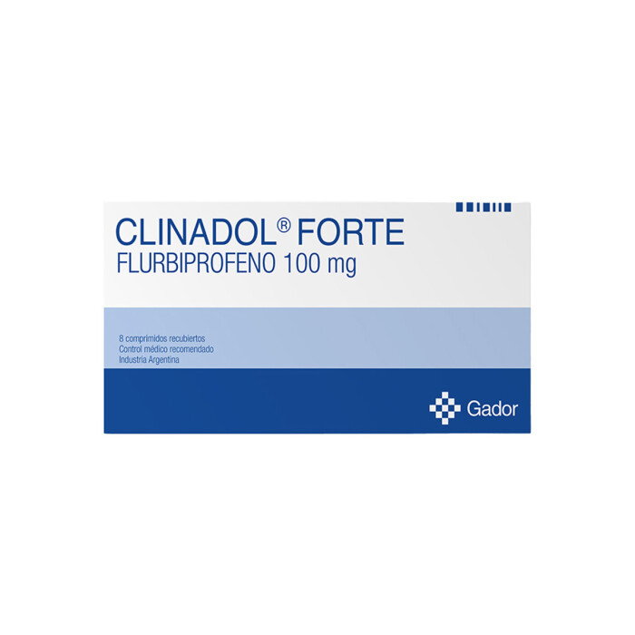 CLINADOL FORTE 100 MG. CJ X 8 COMP. REC. única