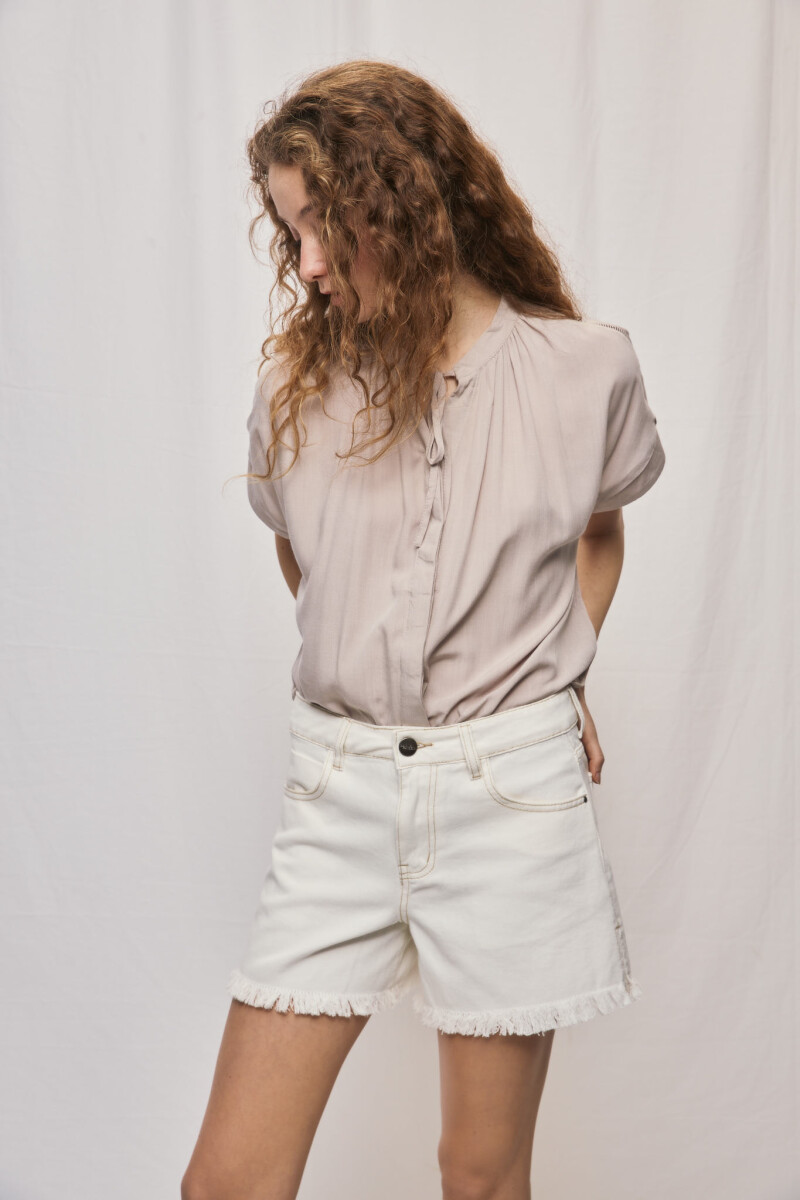 SHORT OMBRA Blanco