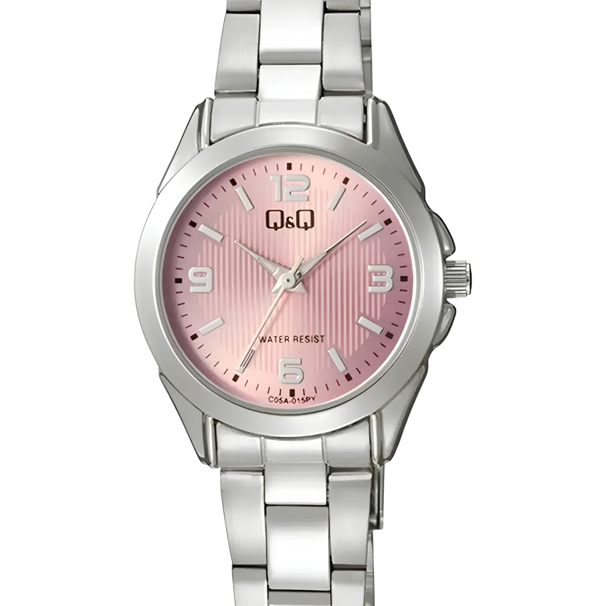 Reloj análogo Q&Q esfera rosa Modelo C05A015PY 