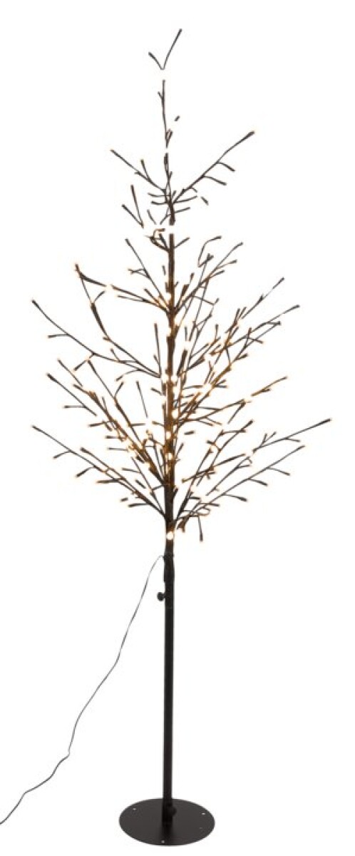 Árbol de luces navideño NUNDORIT 160 cm con 208 LEDs 