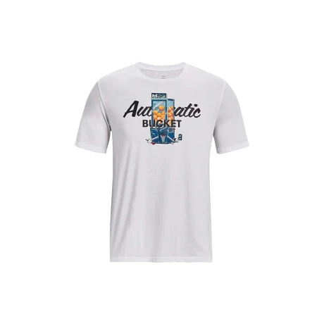 Remera Under Armour Moda Hombre Basetball claw Machi White S/C