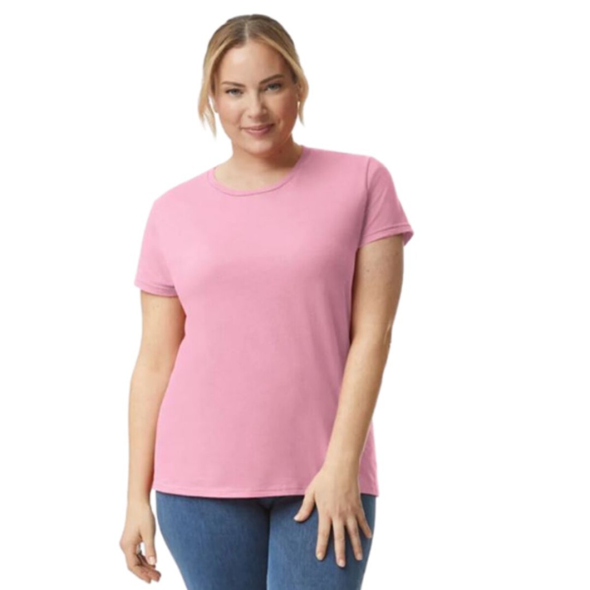 Camiseta básica Dama - Rosa 