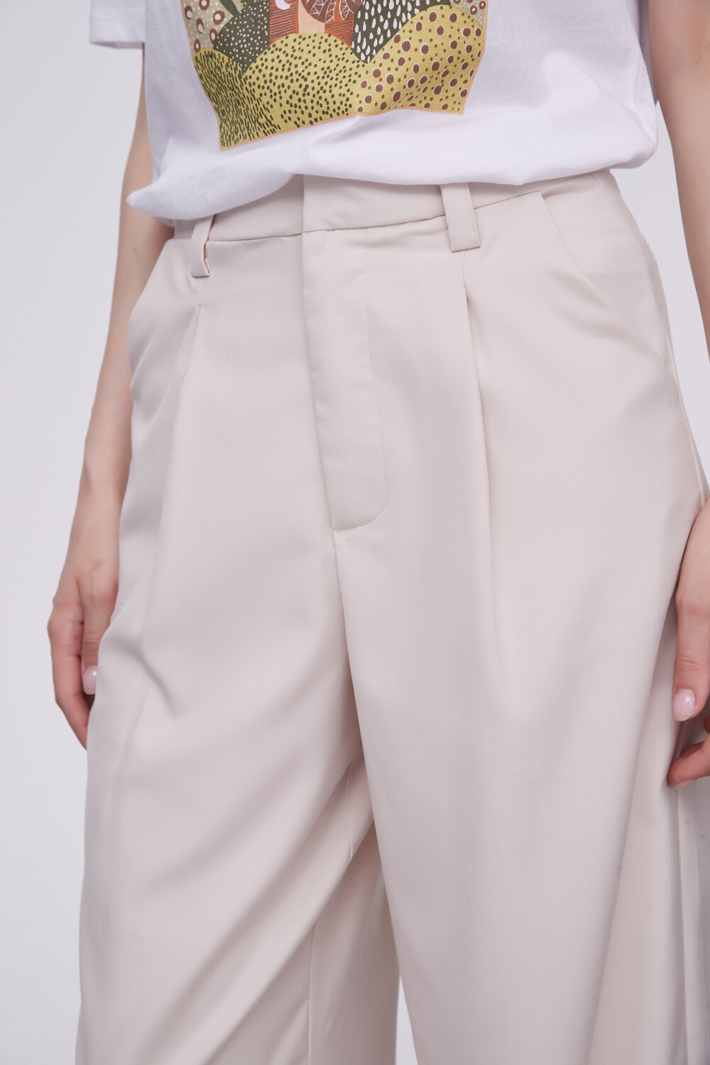 Pantalon Acacia Beige Claro