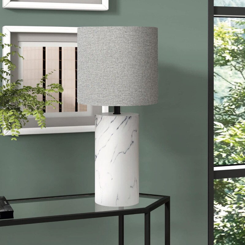 LAMPARA PORCELANA D29x60CM DISEÑO MARMOL/GRIS LAMPARA PORCELANA D29x60CM DISEÑO MARMOL/GRIS