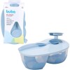 Tupper con divisiones y cuchara BUBA celeste