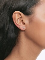 Conjunto De Pendientes Con Circonitas dorado