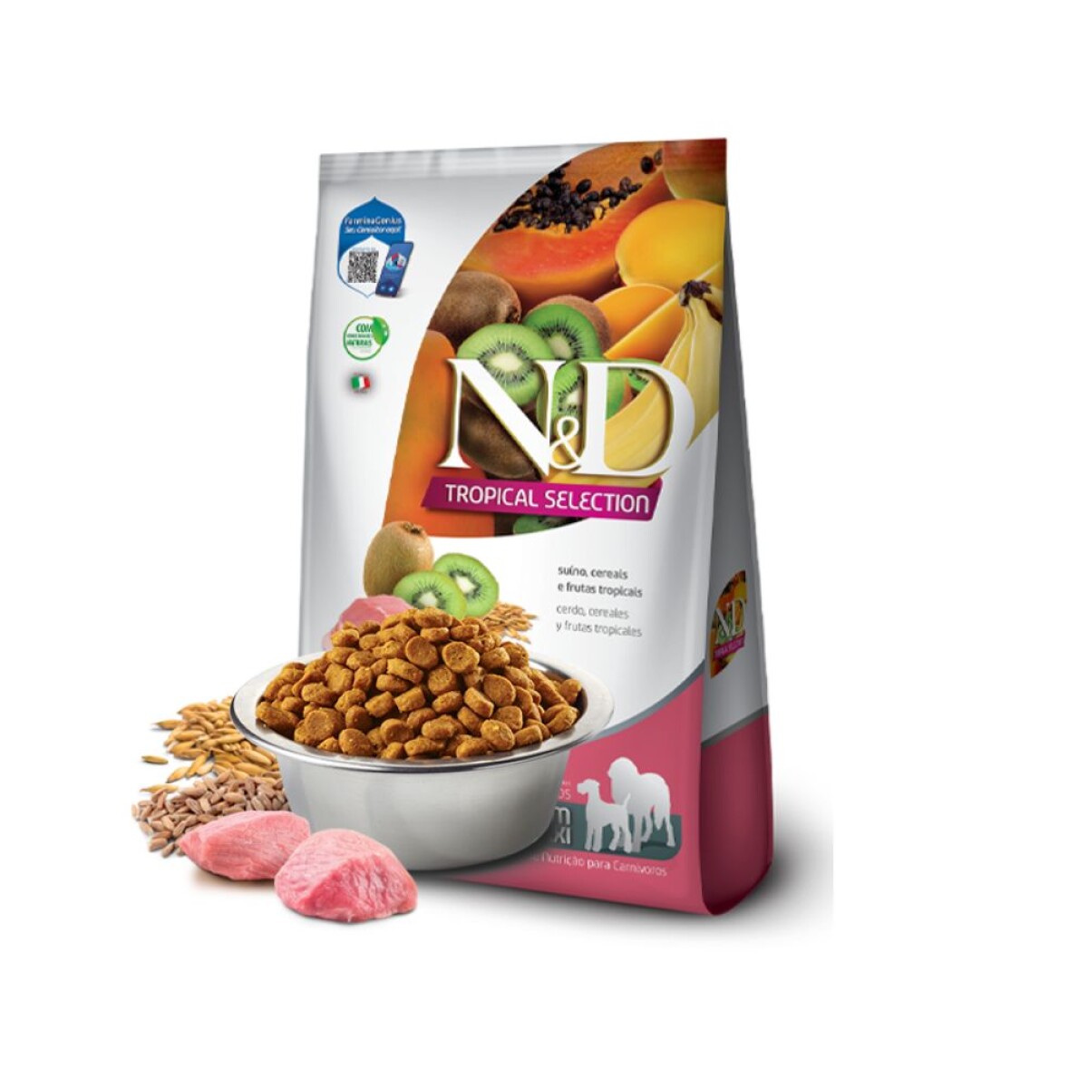 N&D Tropical Can Ad Md/Mx Sui 10 + 2 Kg 