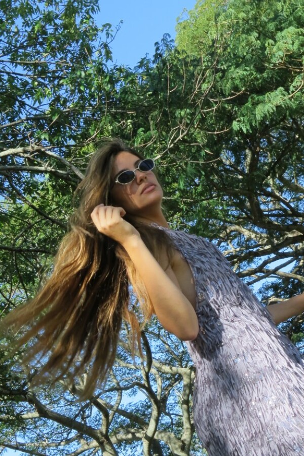 Mini Fringes Dress Lila