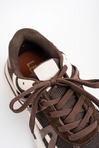 Zapatilla Combinada Chocolate