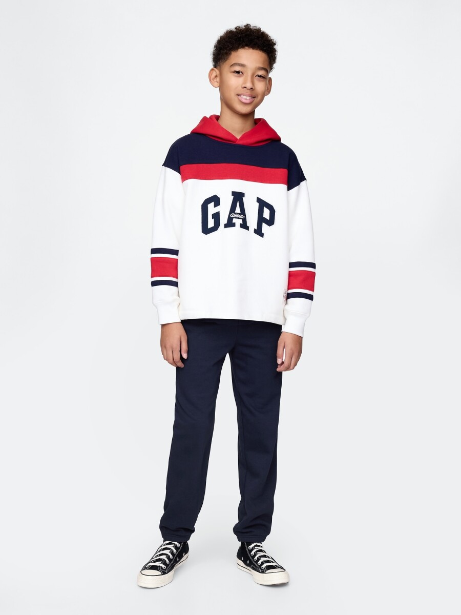V-FRCH FT BAS HERITAGE LOGO JOG - TAPESTRY NAVY 
