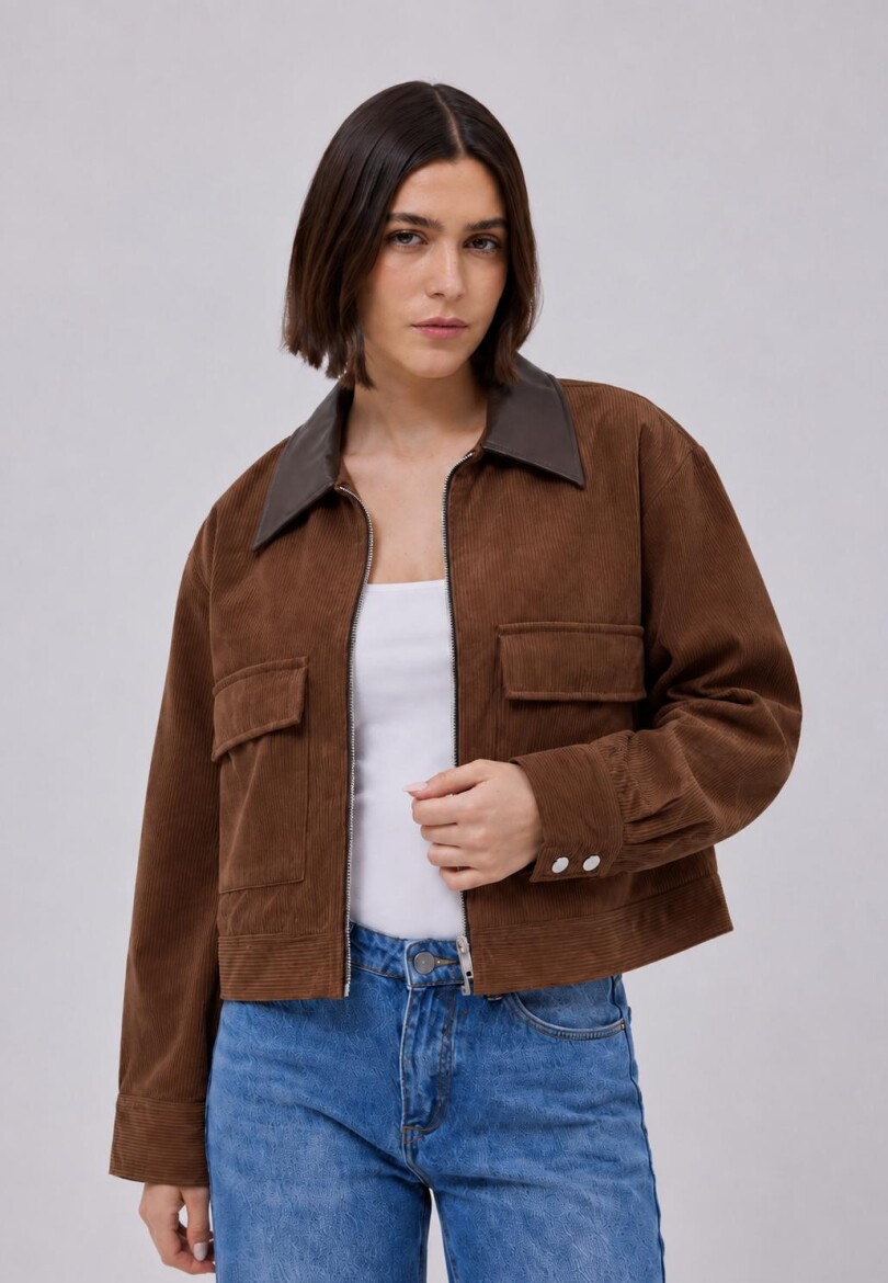 Campera Pana Chocolate