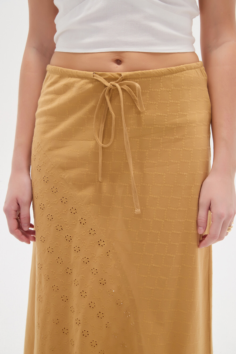 Falda Aglae Beige Oscuro