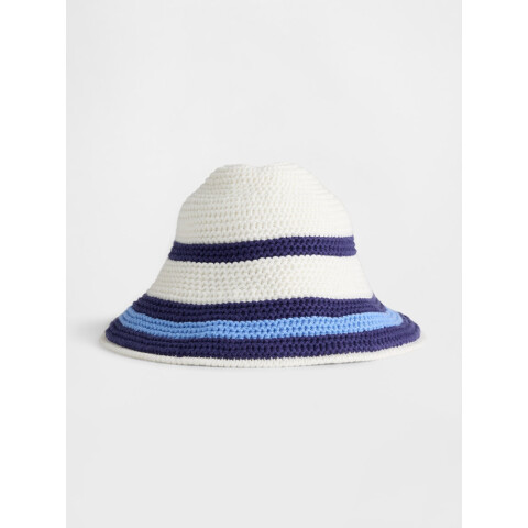 TB STRIPE KNT BKT NEW OFF WHITE