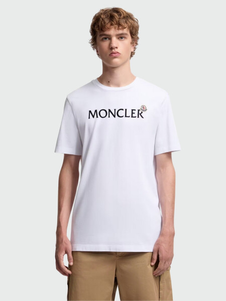 MONCLER - CAMISETA DE ALGODÓN CON LOGOTIPO Negro