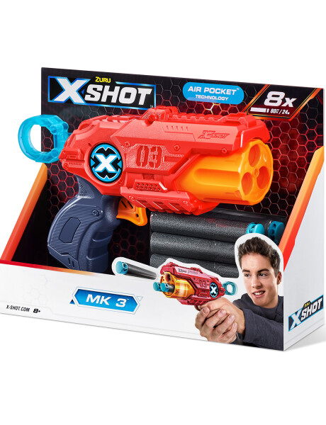 Pistola lanzadora de dardos Zuru X-Shot Excel MK3 con 8 dardos Pistola lanzadora de dardos Zuru X-Shot Excel MK3 con 8 dardos